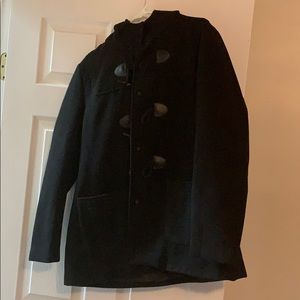 Black pea coat